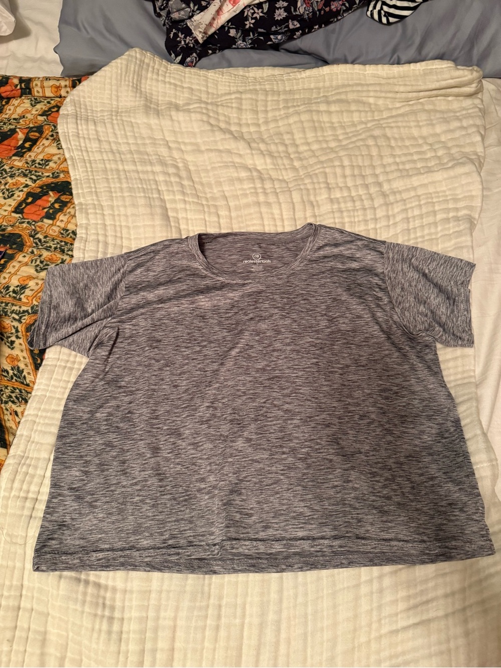 Essentials Women's Heather Gray Crop Top
